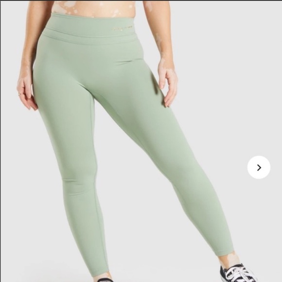 Gymshark x Whitney V2 High Rise Leggings in Moss Green, Small - Picture 3 of 4